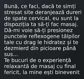 Weekend pe web si intalnire la masaj
